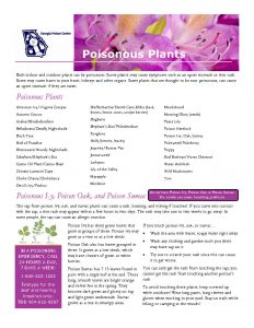 Poisonous Plants (Downloadable) | Georgia Poison Center