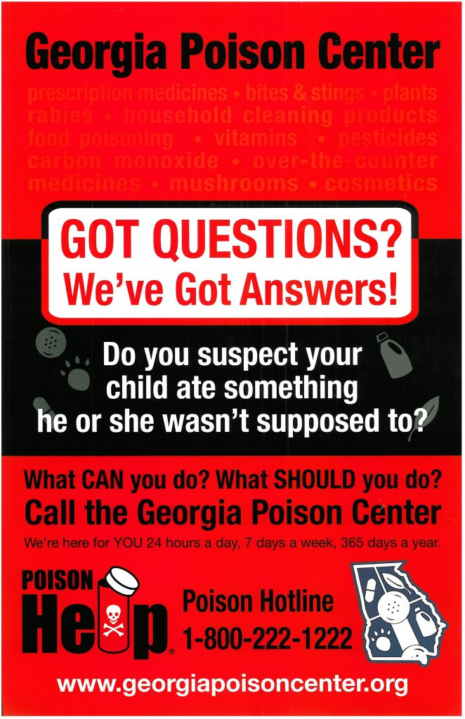 Got Questions We Ve Got Answers Poster Georgia Poison Center Got Questions We Ve Got Answers Poster Georgia Poison Center